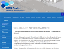 Tablet Screenshot of hms-gmbh.net